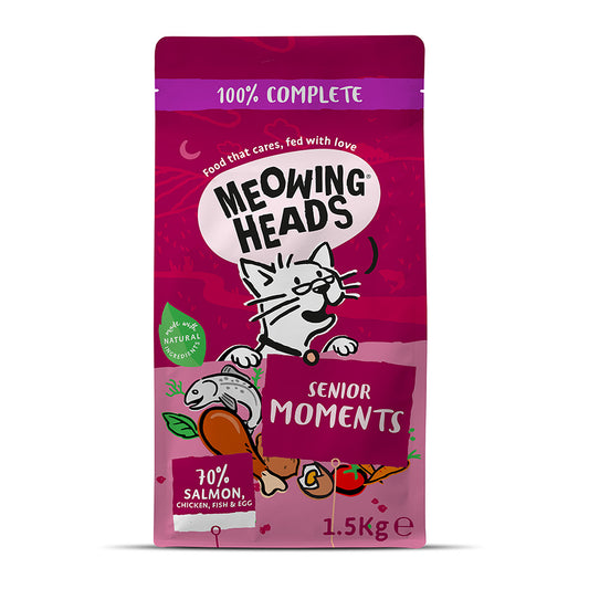 Meowing Heads Senior Moments - ( 1.5kg x 4 )