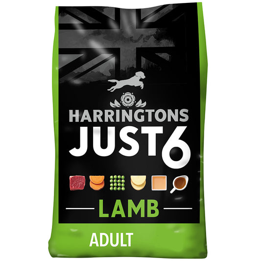 Harringtons Just 6 Dry Dog Food Lamb - 2kg