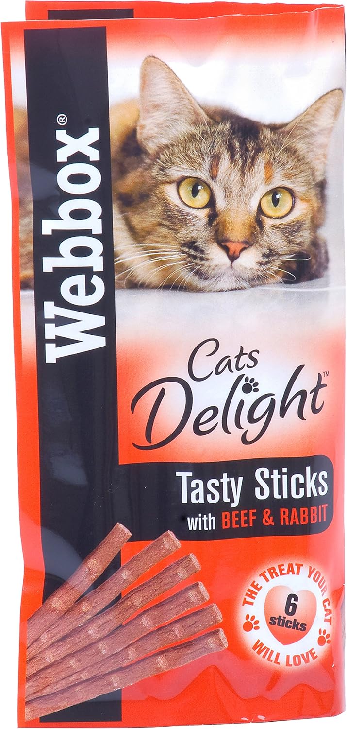 Webbox Cat Delight Beef Rabbit Turkey Lamb Salmon Trout Chicken Liver - 6pk x 12