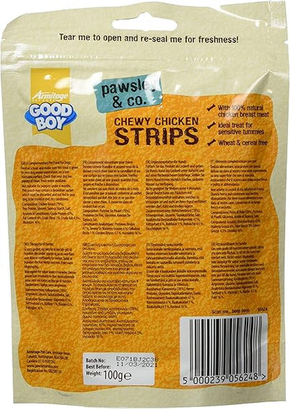 Good Boy Chewy Chicken Strips - ( 100g  x 10 )