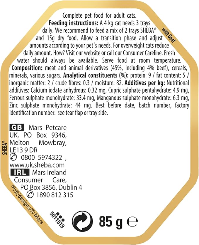 Sheba Alu Select Slices in Gravy with Beef ( 85g x 22 )