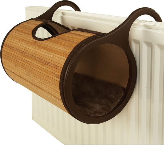 Rosewood Bamboo Cat Radiator Bed,Brown,