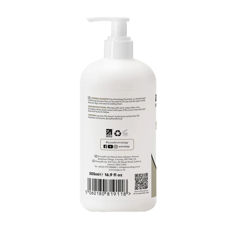 Animology Essentials Oatmeal Shampoo - 500ml