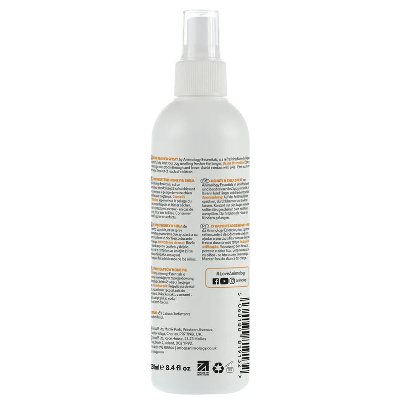 Animology Essential Honey & Shea Fragrance Spray - 250ml