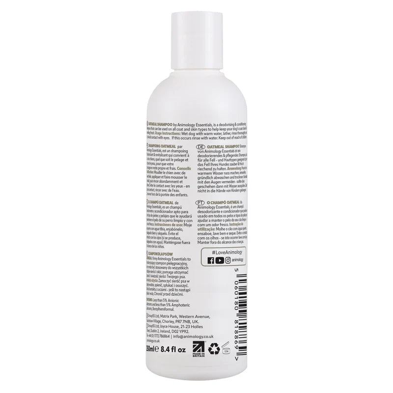 Animology Essentials Oatmeal Shampoo - 250ml