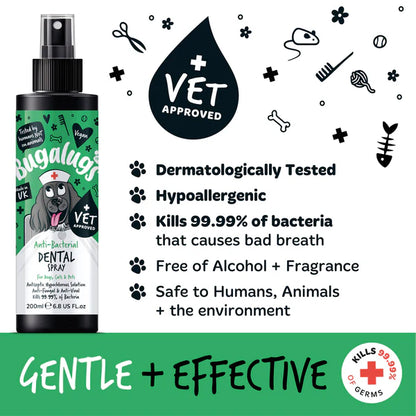 Bugalugs Antibacterial Dental Spray - 200ml