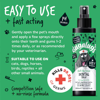 Bugalugs Antibacterial Dental Spray - 200ml