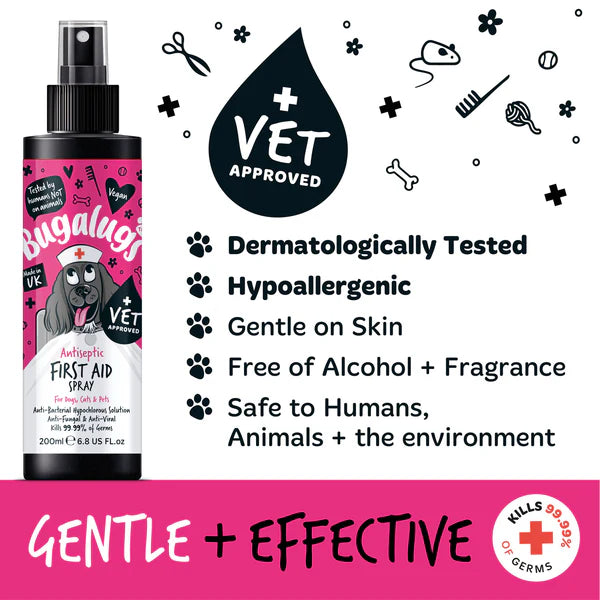 Bugalugs Antiseptic First Aid Spray - 200ml
