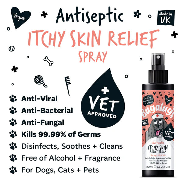 Bugalugs Antiseptic Itch Skin Relief Spray - 200ml