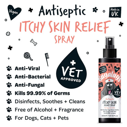 Bugalugs Antiseptic Itch Skin Relief Spray - 200ml