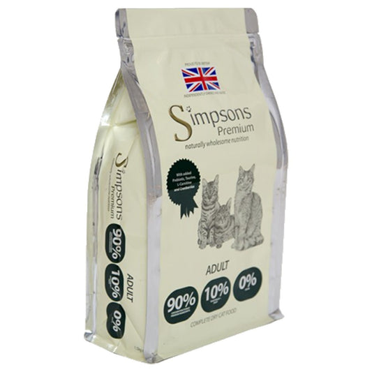 Simpsons Premium Adult Dry Cat Food (90/10 Meat & Fish) 1.5kg