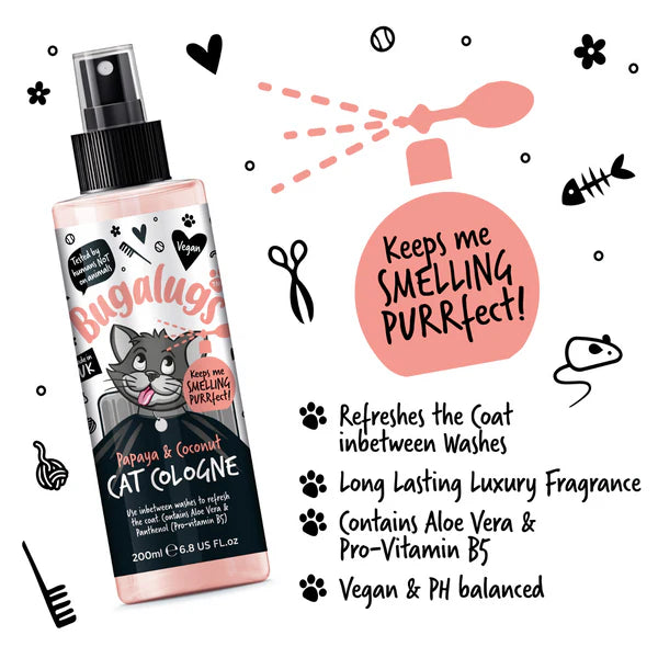 Bugalugs Papaya & Coconut Cat Cologne - 200ml