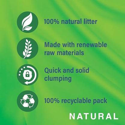 Catsan Natural Clumping Cat Litter, 100 Percent Biodegradable, Extra Absorbent, 20 Litre Bag