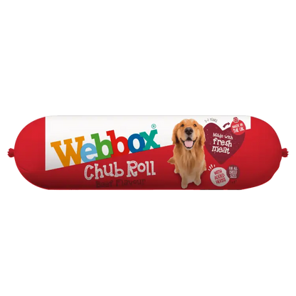 Webbox Chub Dog Food Mixed Flavours Chicken Beef Duck Lamb ( 720g x 15 )