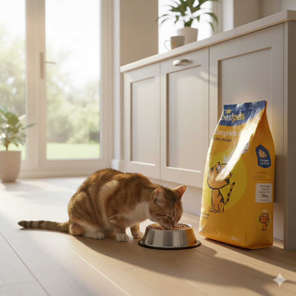 Bestpets Cat Chicken Dry Cat Food 10kg – High Protein Complete Nutrition for Adult Cats – Crunchy Kibble for Healthy Digestion, Strong Muscles & Shiny Coat – Bulk Value Pet Food