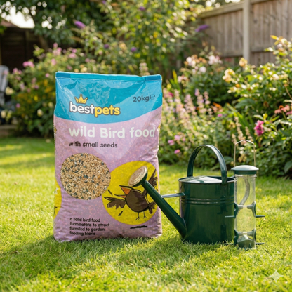 Bestpets Wild Bird Food 20kg Bulk Garden Seed Mix for Wild Birds, High Energy Feed for Finches Robins Sparrows, Outdoor Feeder Nutrition, All Season Bird Feed Sack