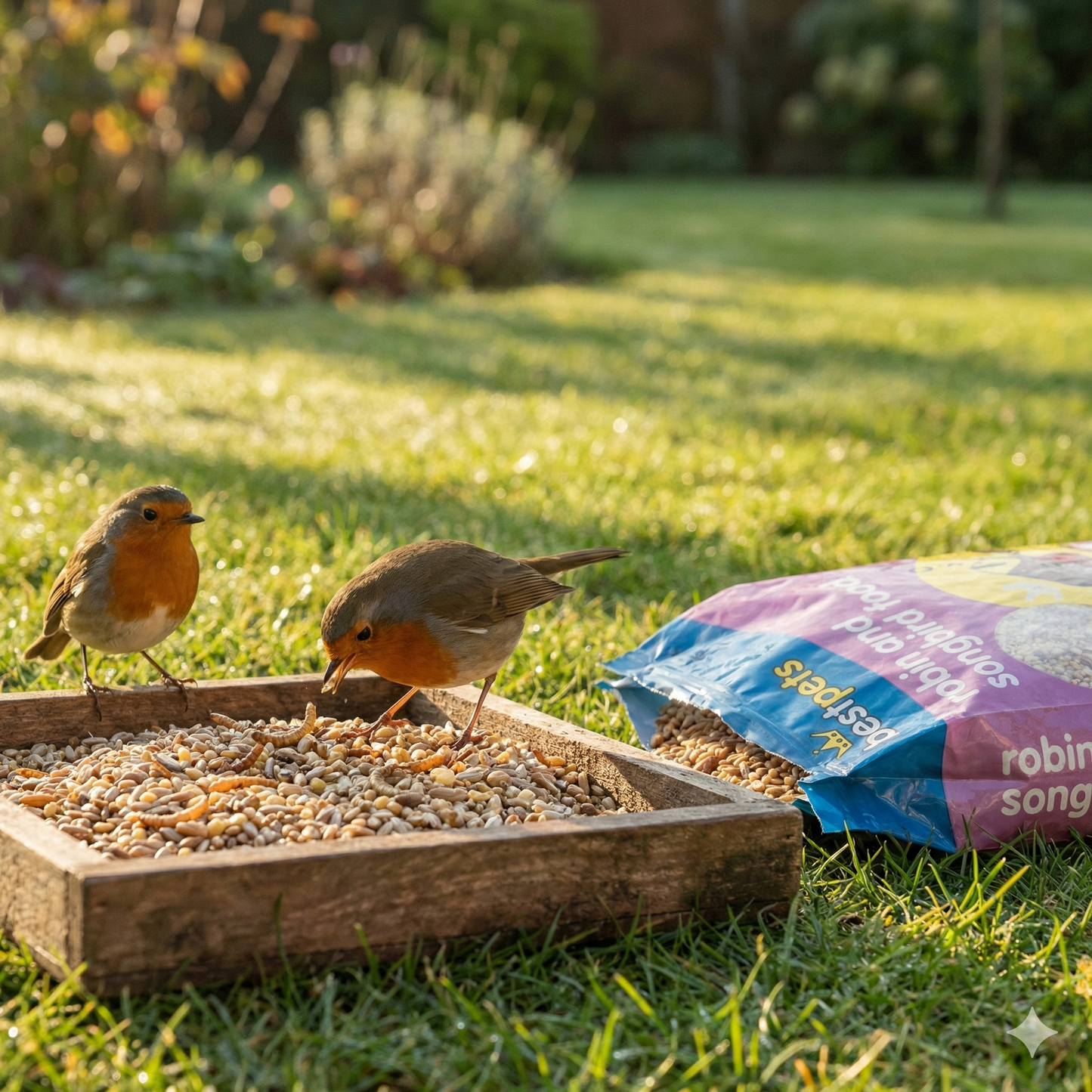 Bestpets Robin & Songbird Bird Food 15kg – Premium Wild Bird Seed Mix for Robins & Garden Songbirds – High Energy Soft Seed Blend for Ground Feeding & Feeders – Bulk Value Bag