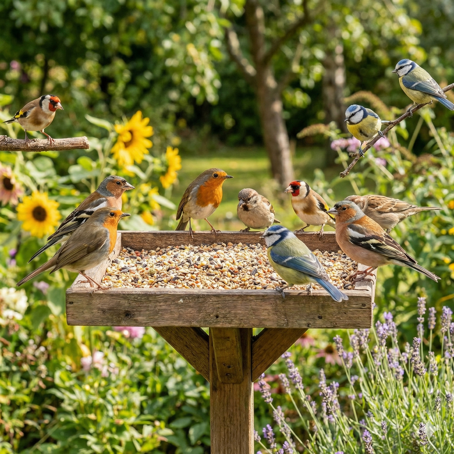 Bestpets Wild Bird Food 20kg Bulk Garden Seed Mix for Wild Birds, High Energy Feed for Finches Robins Sparrows, Outdoor Feeder Nutrition, All Season Bird Feed Sack
