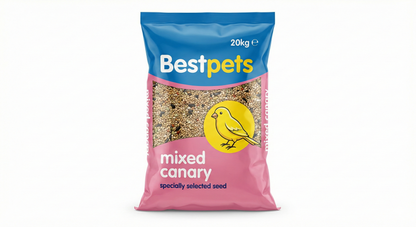 Bestpets Mixed Canary Seed Mix 20kg – Premium Bird Seed & Bird Food for Canaries, Finches & Small Birds – High Energy Exotic Seed Blend for Aviary Feeding – Large Bulk Bag