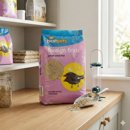 Bestpets Foreign Finch Bird Seed Mix 20kg – Premium Daily Wild Bird Food for Finches – High Energy Natural Seed Blend for Aviary & Garden Feeding – Bulk Value Bag