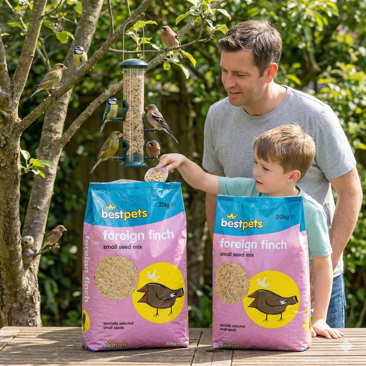 Bestpets Foreign Finch Bird Seed Mix 20kg – Premium Daily Wild Bird Food for Finches – High Energy Natural Seed Blend for Aviary & Garden Feeding – Bulk Value Bag