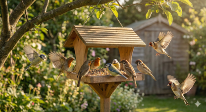 BESTPET Wild Bird Seed 20kg Premium Mix – Sunflower Hearts Bird Food, Sunflower Seeds, Niger Seed & Peanuts – No Mess Bird Feed for Small Garden Birds, Finches, Robins & Pigeons