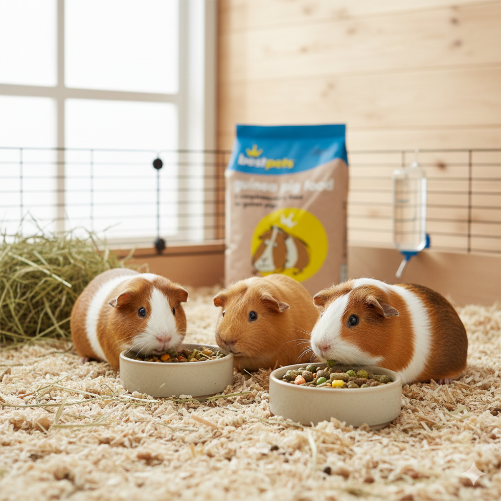 Bestpets Guinea Pig Food 15kg – High Fibre Pellets with Added Vitamin C – Complete Daily Nutrition for Adult Guinea Pigs – Supports Digestion, Dental Health & Vitality – Bulk Value Bag
