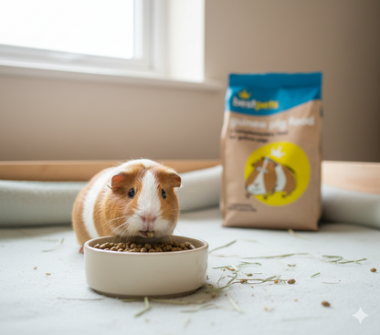 Bestpets Guinea Pig Food 15kg – High Fibre Pellets with Added Vitamin C – Complete Daily Nutrition for Adult Guinea Pigs – Supports Digestion, Dental Health & Vitality – Bulk Value Bag