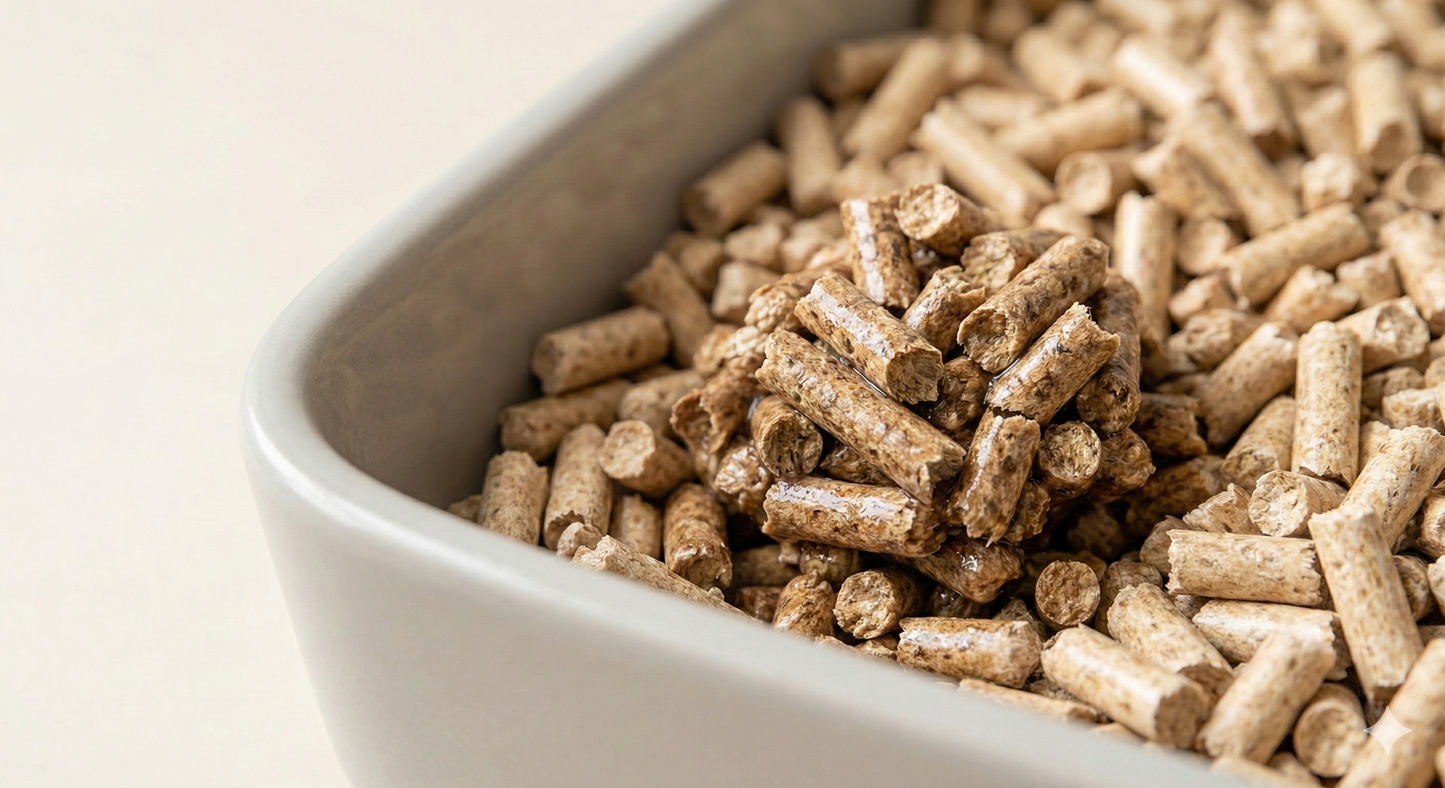 Bestpets Wood Pellet Cat Litter 30L – Natural Biodegradable Dust Free Kitty Litter with Strong Odour Control & High Absorbency – Absorbent Wood Pellets Suitable for Cats and Rabbits