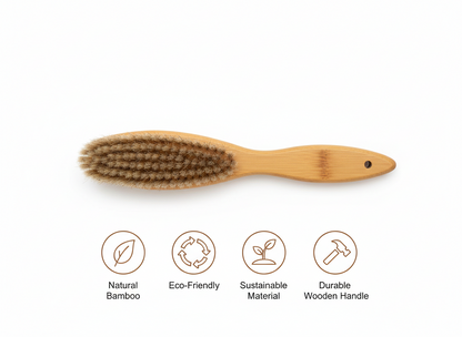 Bamboo Dog Grooming Brush Natural Wooden Pet Hair Shedding Brush Soft Bristle Coat Care Tool Eco Friendly Pet Groomer