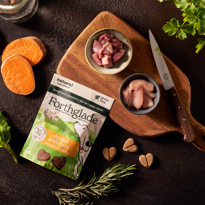 Forthglade National Trust Natural Dog Treats - Grain Free Soft Bites Chicken and Duck (8 x 90g)