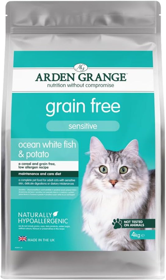 Arden Grange Sensitive, dry cat food for adult cats 4 kg