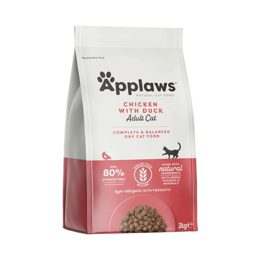 Applaws Cat Dry Chicken & Duck 2 kg  or 2kg pack of 3