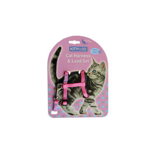 Experience Freedom and Style with the Kitty & Co Cat Harness & Leash Set