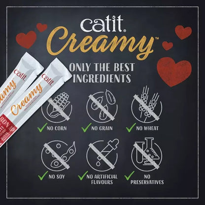 Catit Creamy Treats Variety 15 pack , 10g