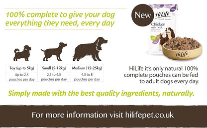 HiLife it’s only natural The Marketplace One Adult Complete Wet Dog Food Pouches 32 x 150g