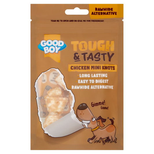 Good Boy Tough & Tasty Mini Chicken Knot, (5pk x 10)