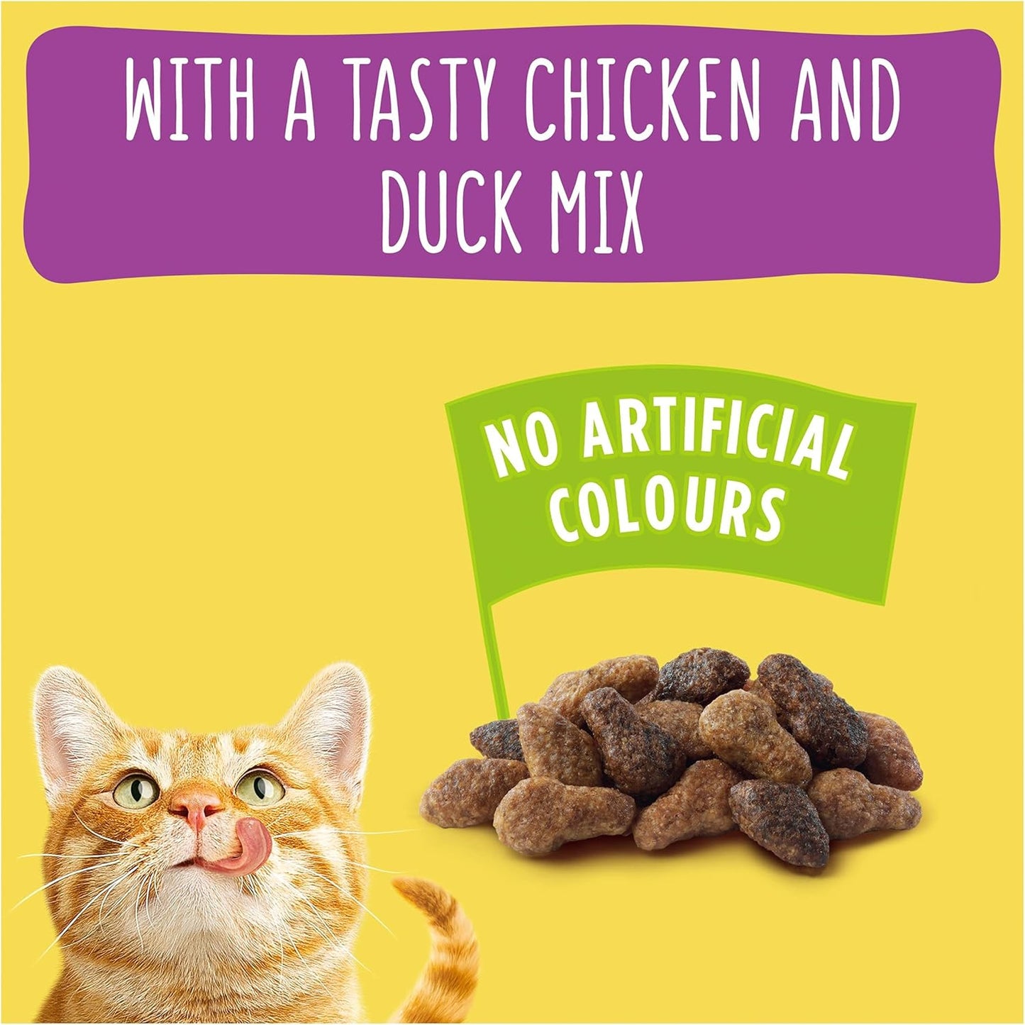 Go-Cat Chicken & Duck Dry Cat Food Go-Cat Complete Adult for Indoor Cats with Chicken & Vegetables 2 kg or 2kg pack of 4. 750g or 750 pack of 5