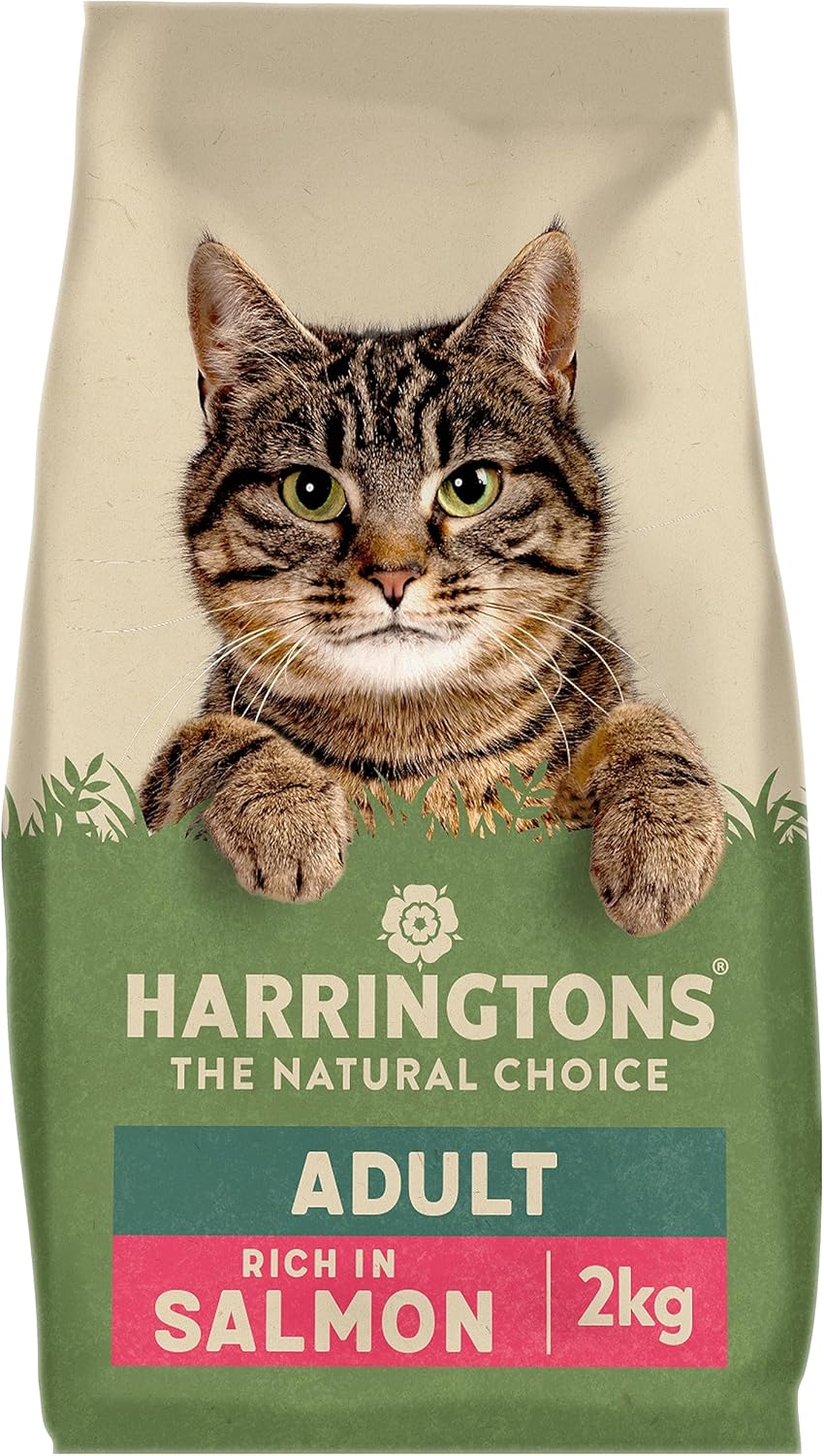 Harringtons Complete Chicken / Salmon Adult Dry Cat Food pack of 2kg, 4x2kg or 5 pack of 800g