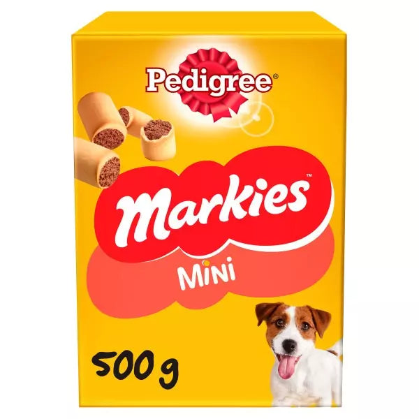 Pedigree Markies Mini Adult Dog Treats Marrowbone Biscuits ( 500g x 12 )