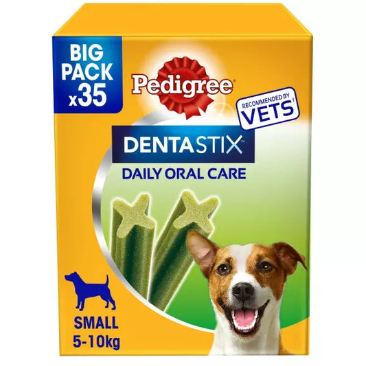 Pedigree DentaStix Daily Adult Small Dog Dental Treats ( 35 stk x 4 )
