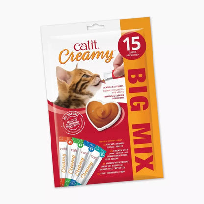 Catit Creamy Treats Variety 15 pack , 10g