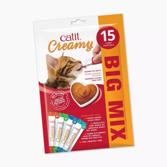 Catit Creamy Treats Variety 15 pack , 10g