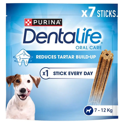DENTALIFE Oral Care Small Dog Dental Chicken Dog Treats - 7 stk x 6
