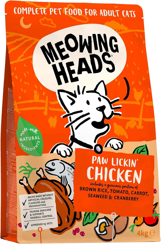 Meowing Heads Paw Lickin Chicken ( Formally Hey Good Looking)  1.5kg or 1.5kg pack of 4, 4 kg or 4kg pack of 2