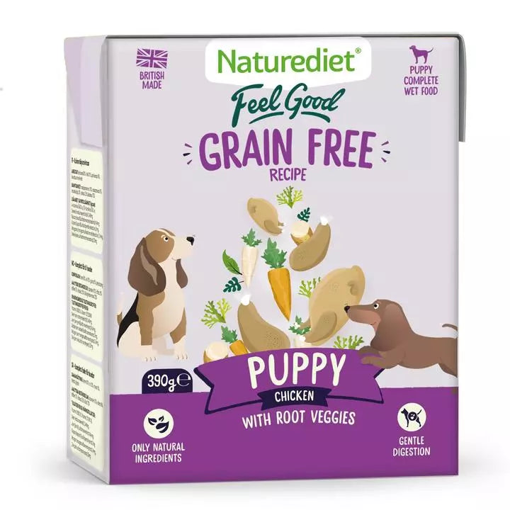 Naturediet Feel Good 390g x 18 – Natural Wet Dog Food – Mixed Wet Dog Tetras