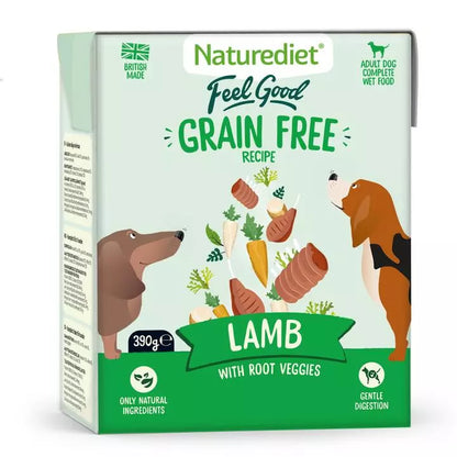 Naturediet Feel Good 390g x 18 – Natural Wet Dog Food – Mixed Wet Dog Tetras
