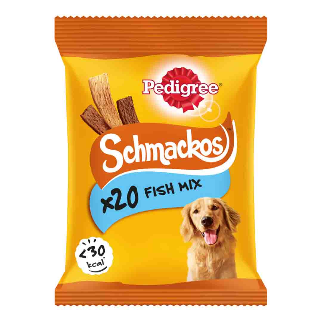 Pedigree Schmackos Dog Treats with Fish ( 20 stk x 9)