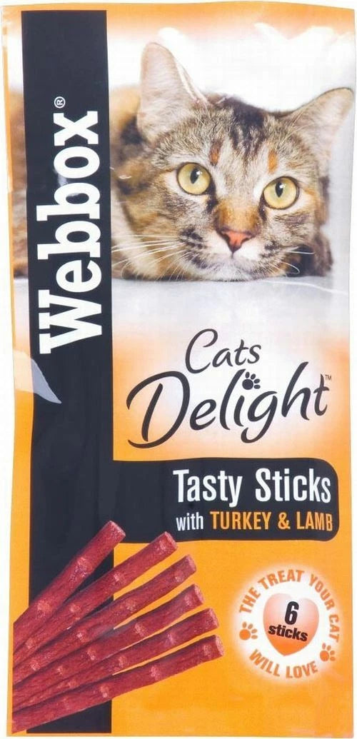 Webbox Cat Delight Beef Rabbit Turkey Lamb Salmon Trout Chicken Liver - 6pk x 12