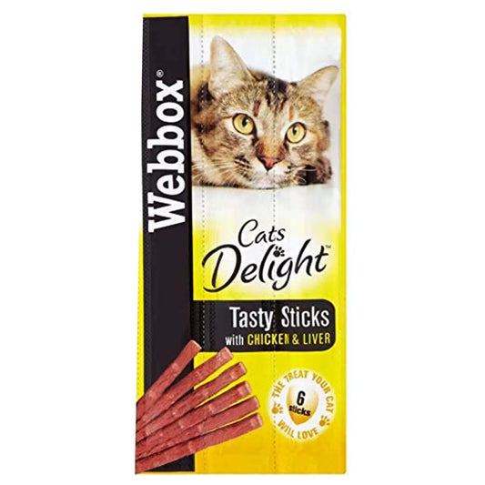 Webbox Cat Delight Beef Rabbit Turkey Lamb Salmon Trout Chicken Liver - 6pk x 12